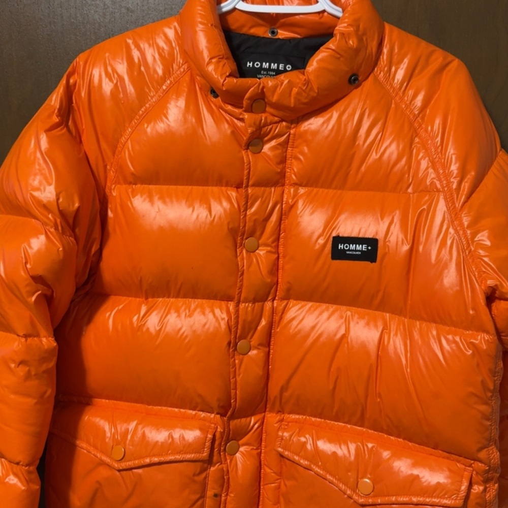 Orange Puffer Jacket